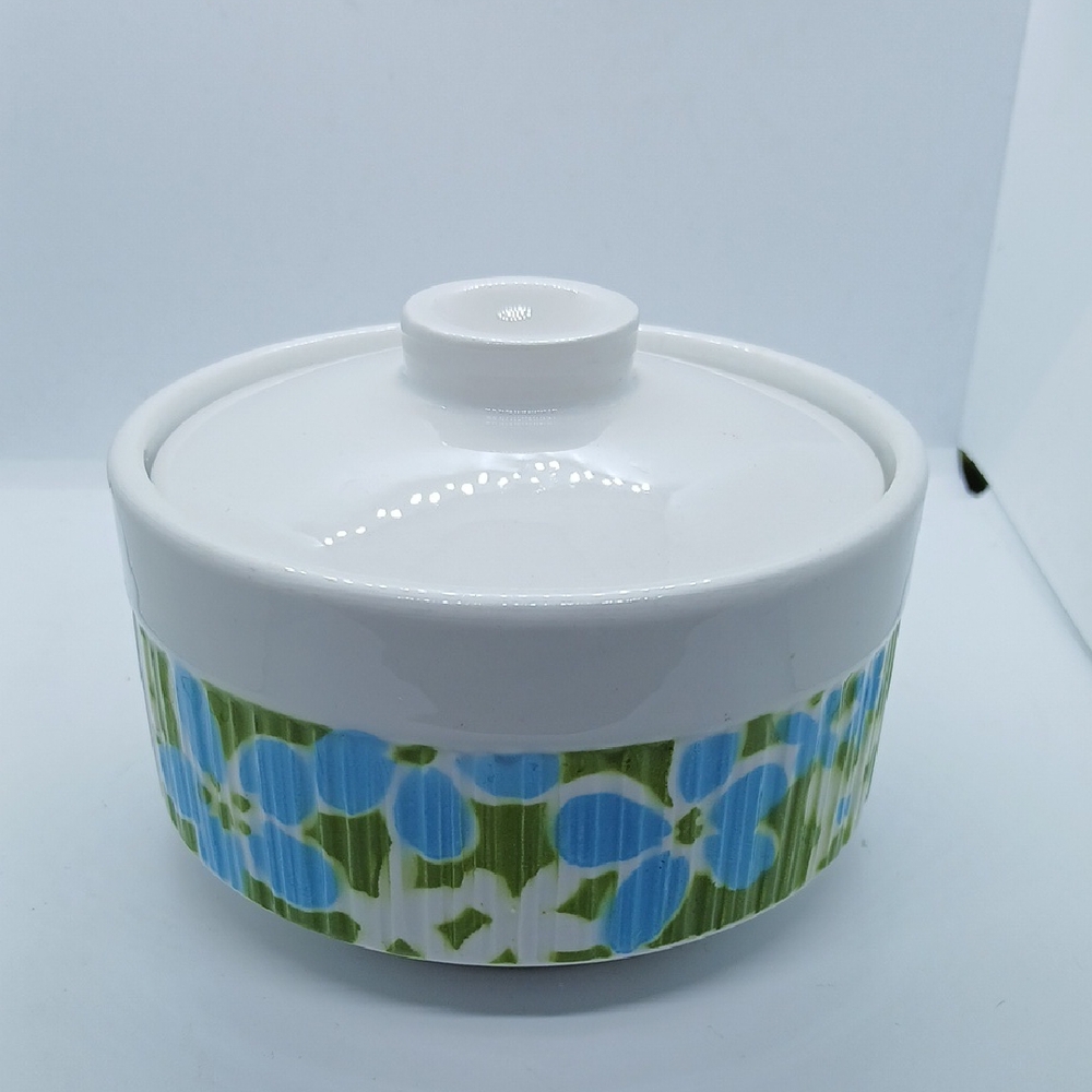 Mikasa Terra Stone Moulin Sugar Bowl/trinket Box
